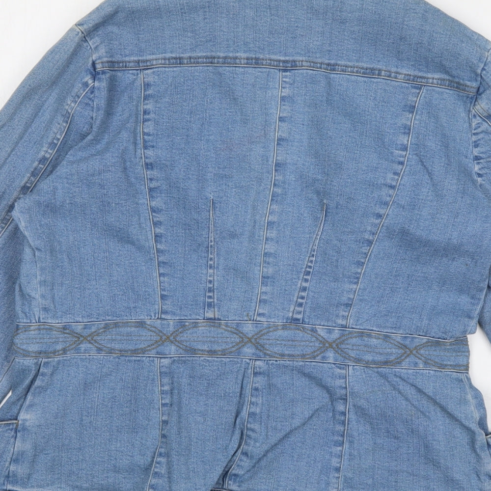 Cote Femme Womens Blue   Jacket  Size 12