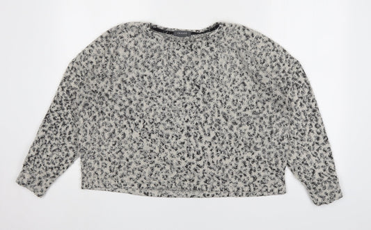 Primark Womens Multicoloured Round Neck Animal Print Polyester Pullover Jumper Size M