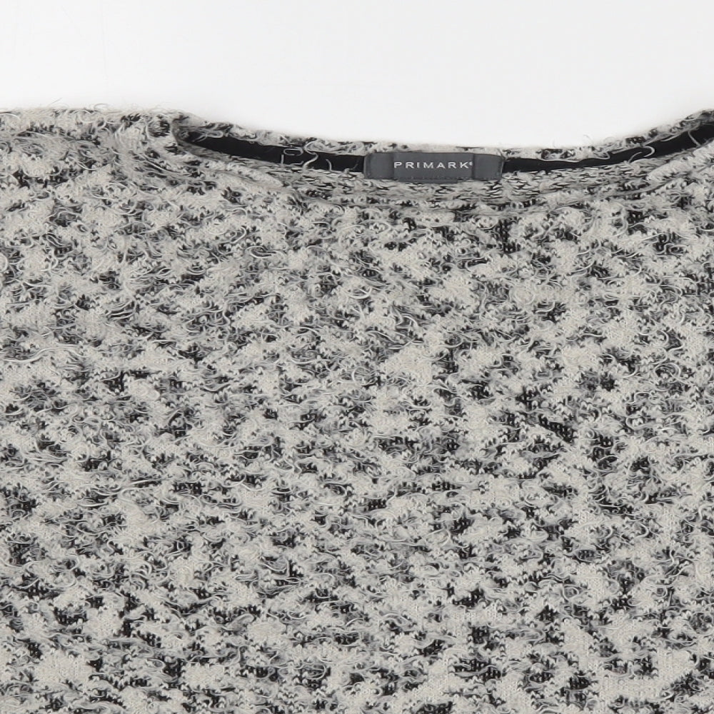 Primark Womens Multicoloured Round Neck Animal Print Polyester Pullover Jumper Size M
