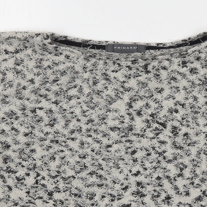 Primark Womens Multicoloured Round Neck Animal Print Polyester Pullover Jumper Size M