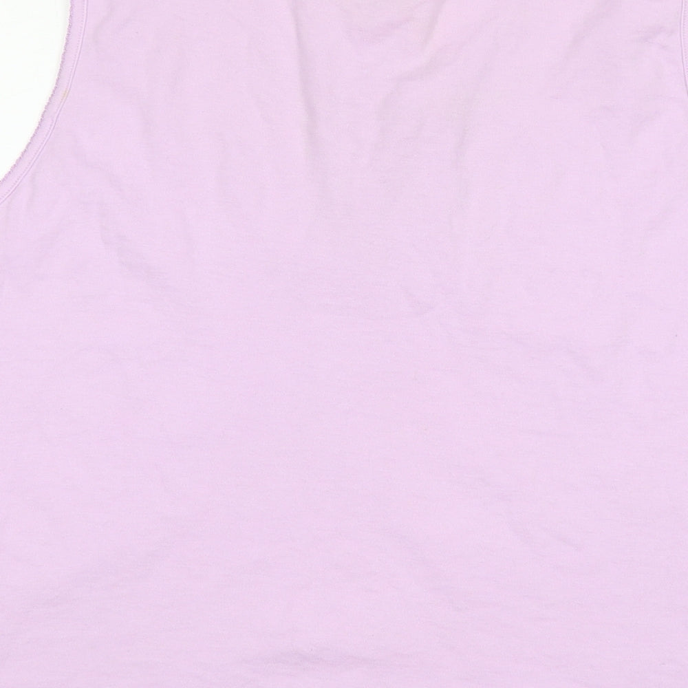 BCASUAL Womens Pink  Polyester Basic Tank Size 20 Round Neck
