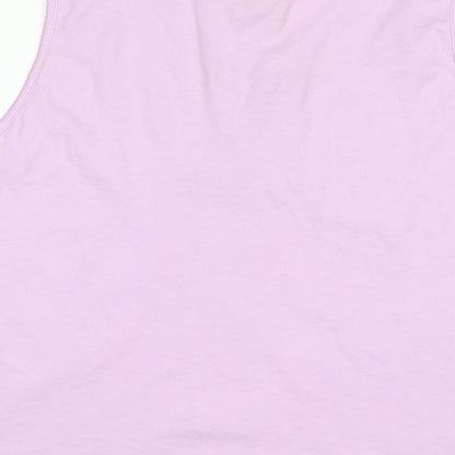 BCASUAL Womens Pink  Polyester Basic Tank Size 20 Round Neck