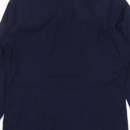 Mens UK Collar Size S H&M Smart Blue  Dress Shirt