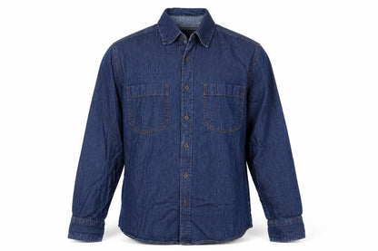 Let Attire Reflect You Mens Blue  Cotton  Button-Up Size S Collared