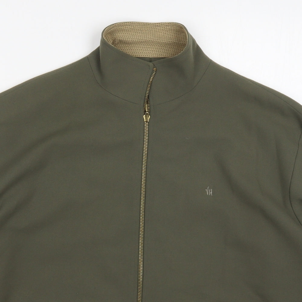 Valerie Herman Womens Green   Jacket  Size L  Zip