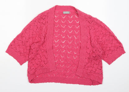 Womens UK Size S Per Una Pink Cardigan Jumper