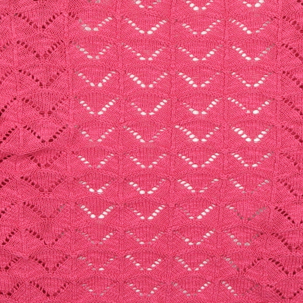Womens UK Size S Per Una Pink Cardigan Jumper