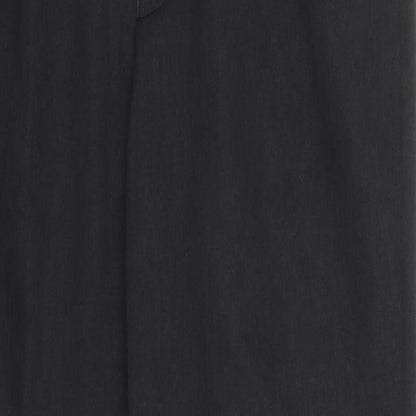 Marks and Spencer Mens Grey  Polyester Trousers  Size 34 L30 in Regular Button