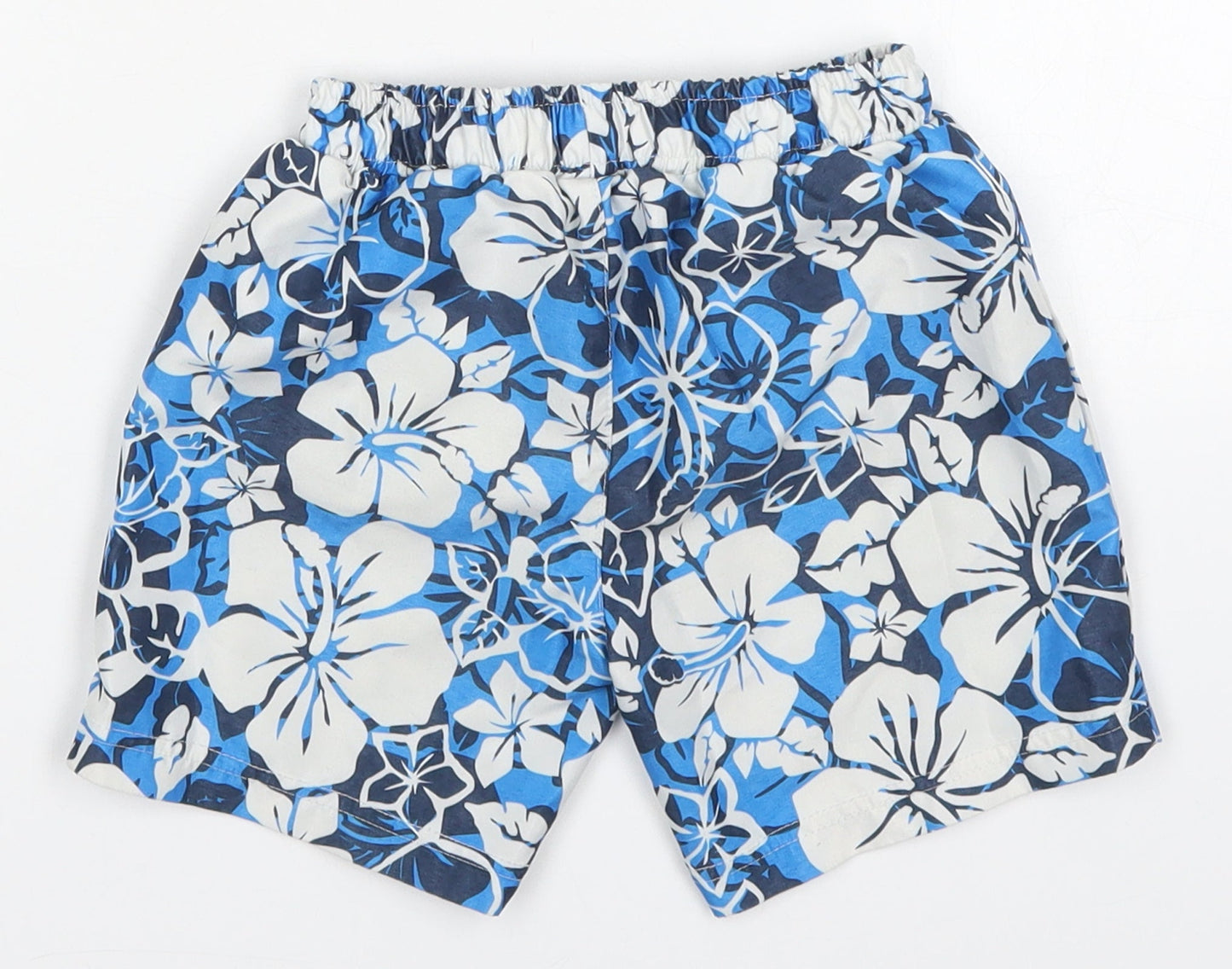 Mothercare Boys Blue  Polyester Cropped Trousers Size 18-24 Months  Drawstring - Swim Shorts