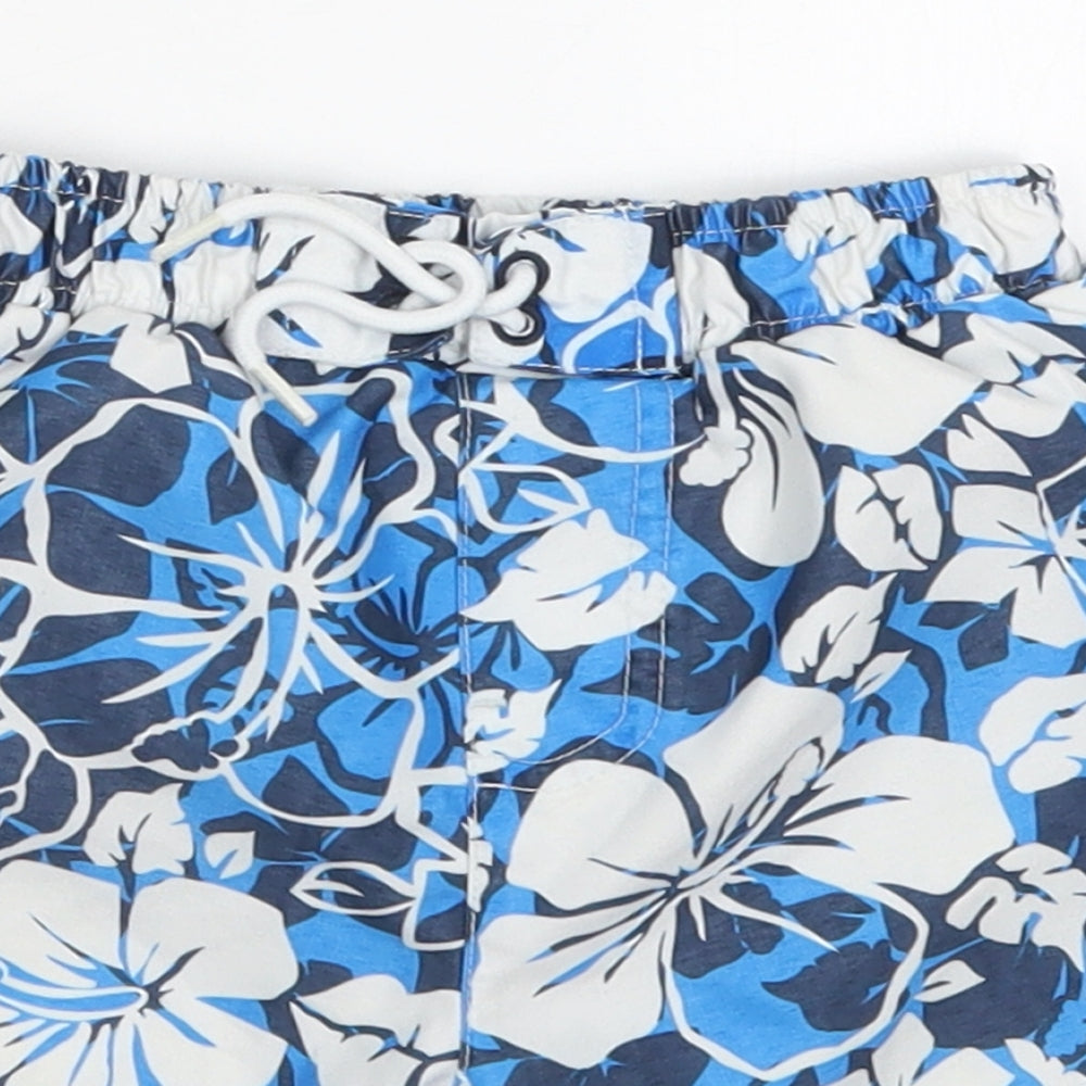 Mothercare Boys Blue  Polyester Cropped Trousers Size 18-24 Months  Drawstring - Swim Shorts