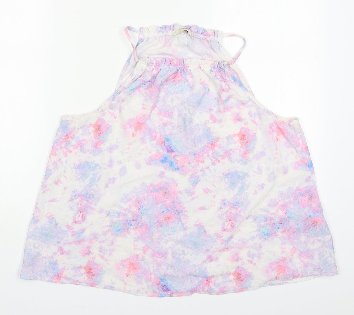 George Womens Pink  Polyester Basic Tank Size 12 Round Neck - Abstract