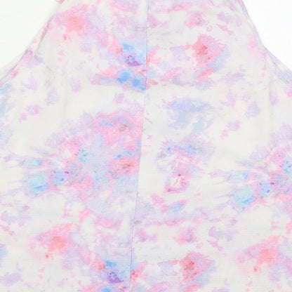 George Womens Pink  Polyester Basic Tank Size 12 Round Neck - Abstract