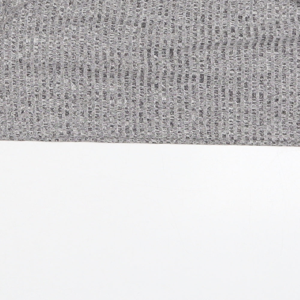 Womens UK Size M Preworn Grey Cropped T-Shirt