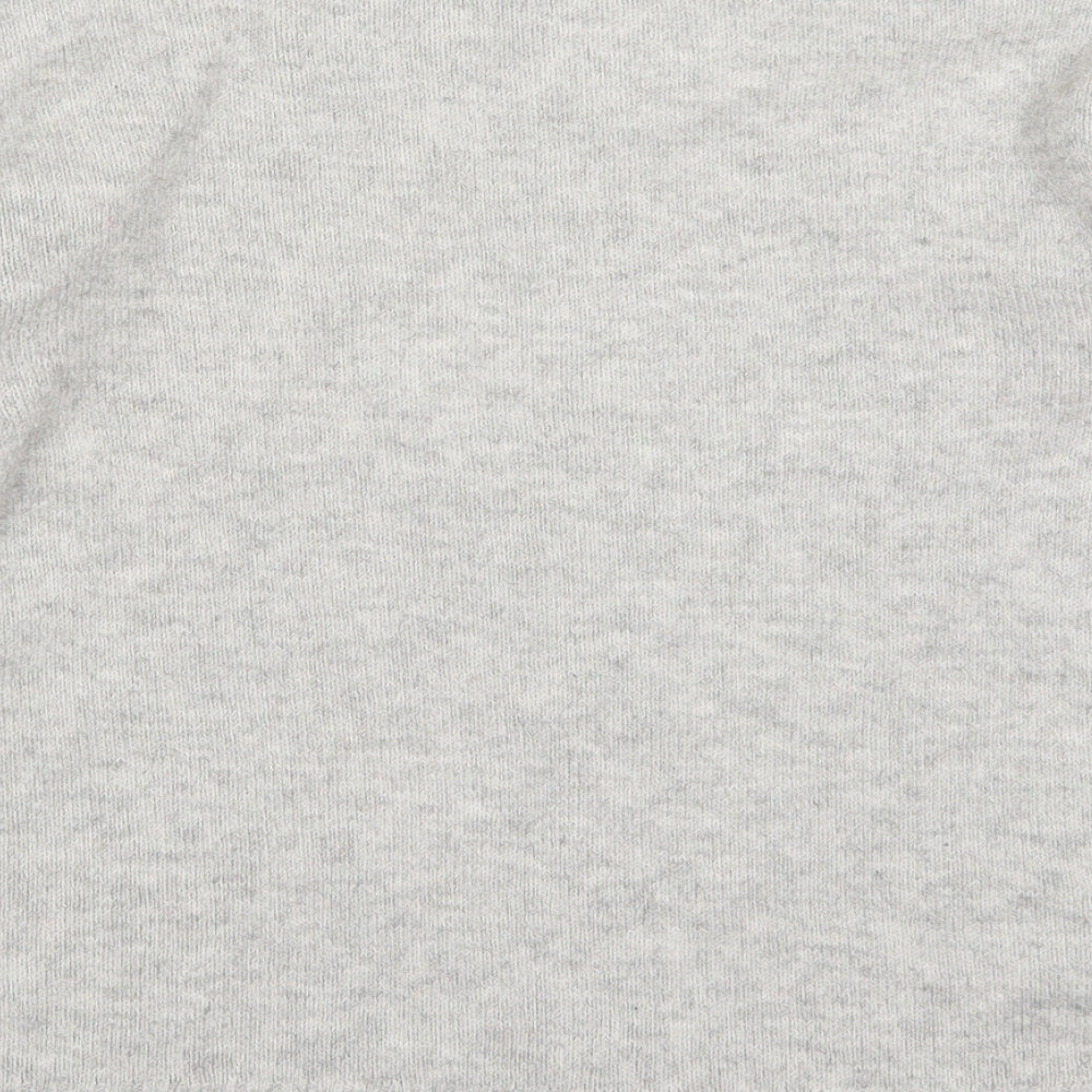 Marks and Spencer Womens Grey Round Neck  Acrylic Pullover Jumper Size S