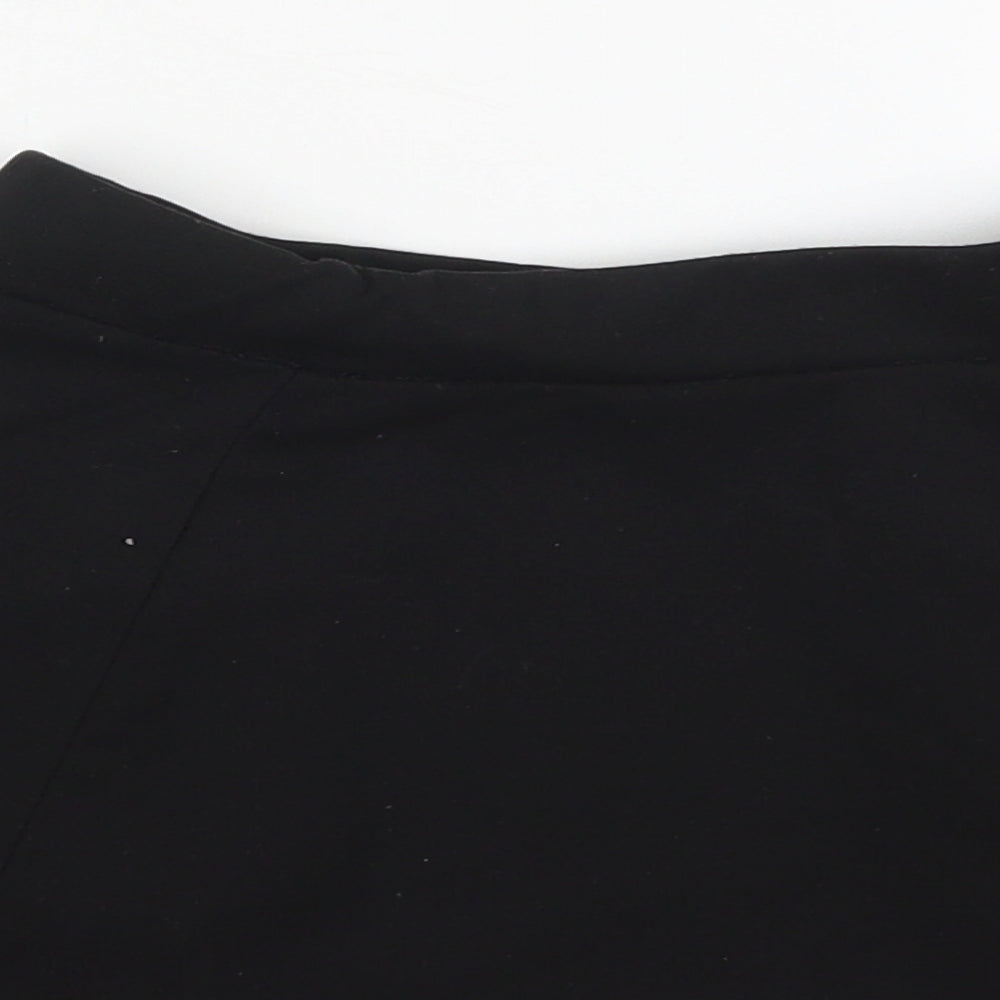 George Girls Black  Polyester Skater Skirt Size 7-8 Years  Regular