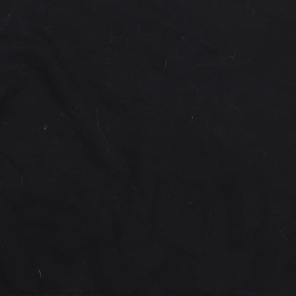 Brand and care label for Primark women’s black cotton pullover sweatshirt, size UK 10, pullover