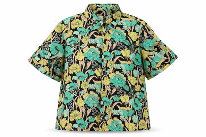 Womens UK Size S Noisy may Green Basic Button-Up