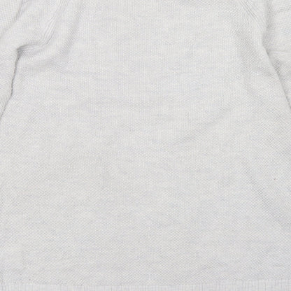 Gap Womens Grey V-Neck  Cotton Pullover Jumper Size S