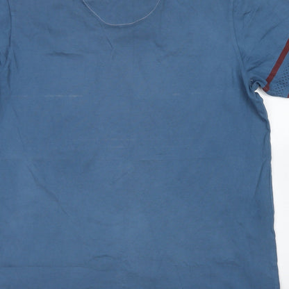 L.F.C Mens Blue  Cotton  T-Shirt Size S Crew Neck
