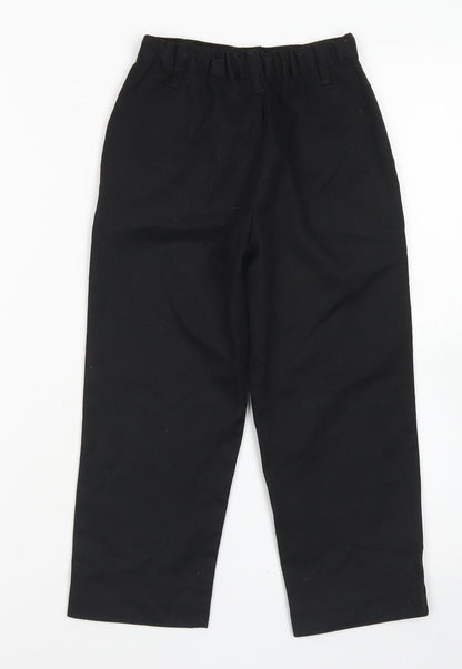 Nutmeg Boys Black  Polyester Dress Pants Trousers Size 4-5 Years  Regular Hook & Eye - School wear