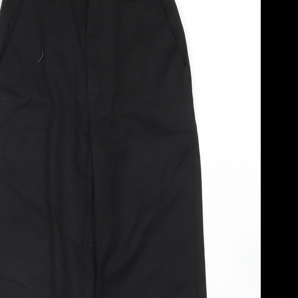 Nutmeg Boys Black  Polyester Dress Pants Trousers Size 4-5 Years  Regular Hook & Eye - School wear