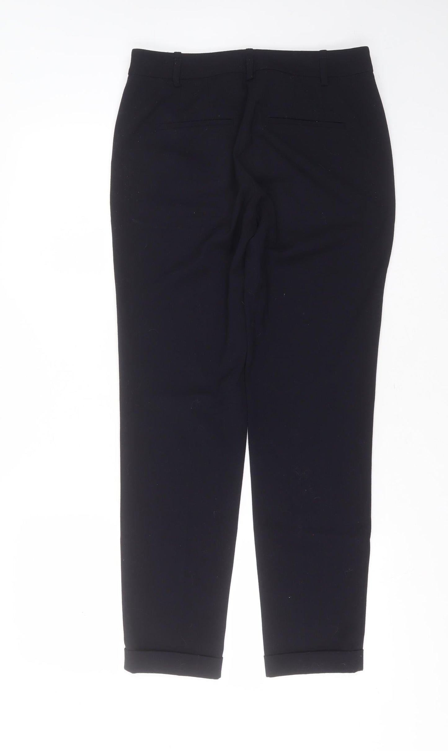Womens UK Size 8 Zara Regular Fit  Blue Trousers