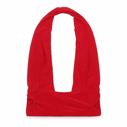 Womens UK Size 6 PRETTYLITTLETHING Red Basic Blouse