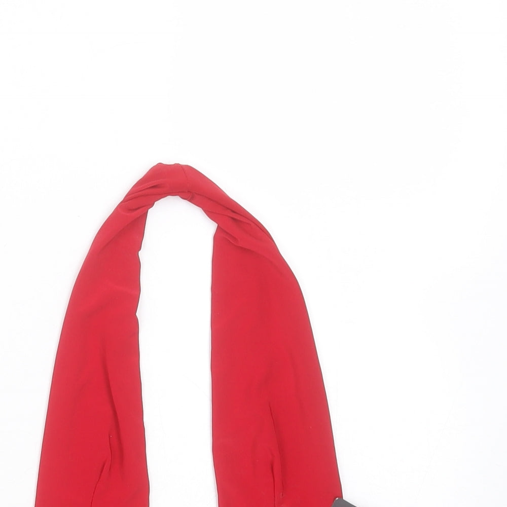 Womens UK Size 6 PRETTYLITTLETHING Red Basic Blouse