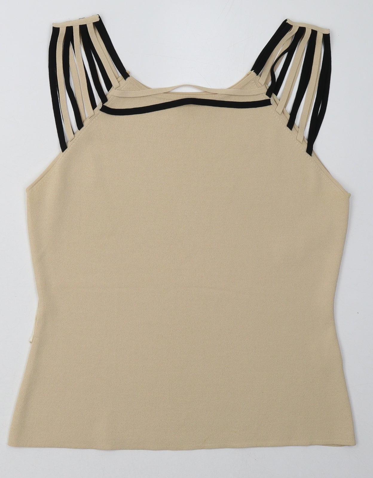 Womens UK Size M Roman Beige Basic Tank