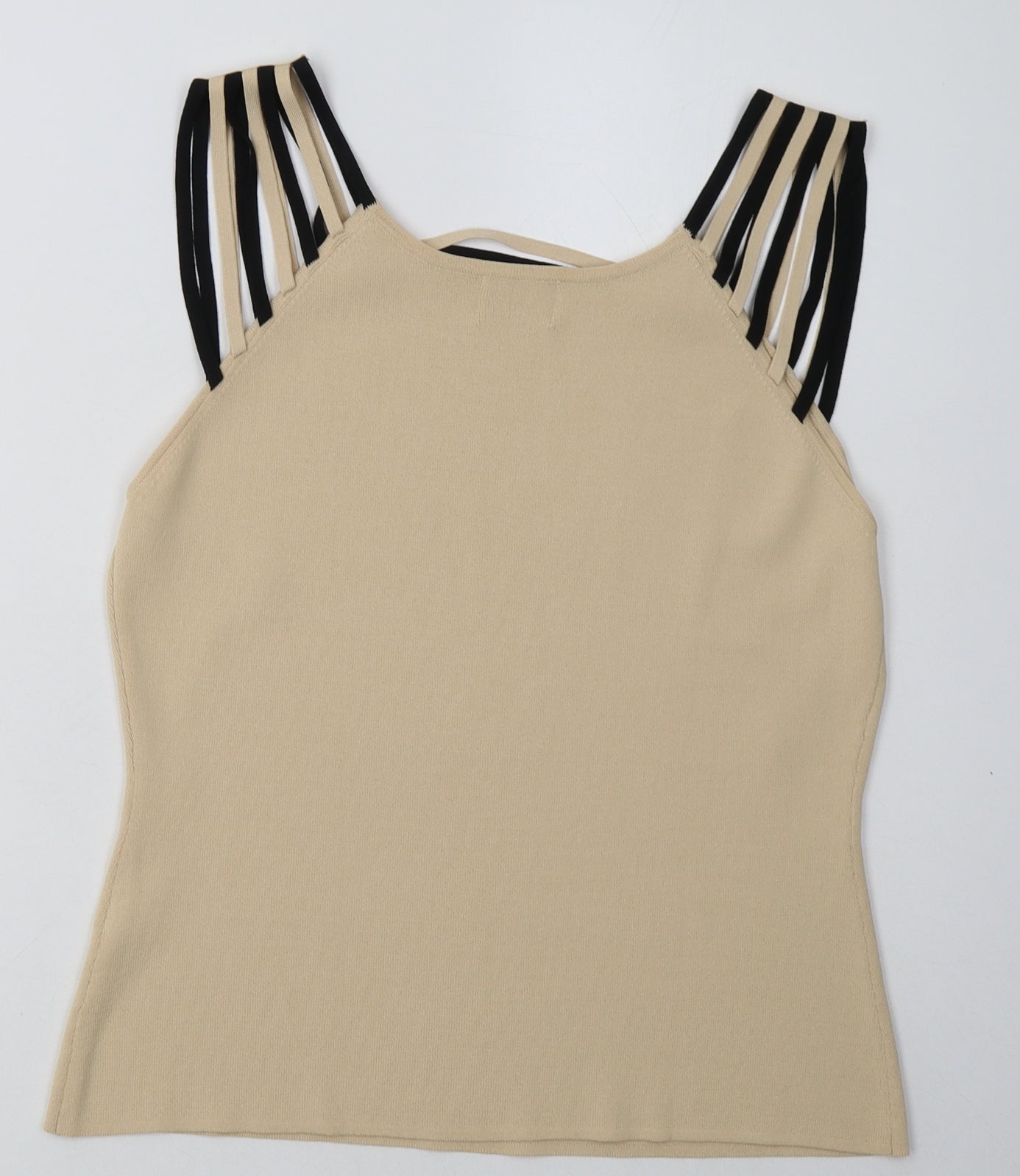 Womens UK Size M Roman Beige Basic Tank