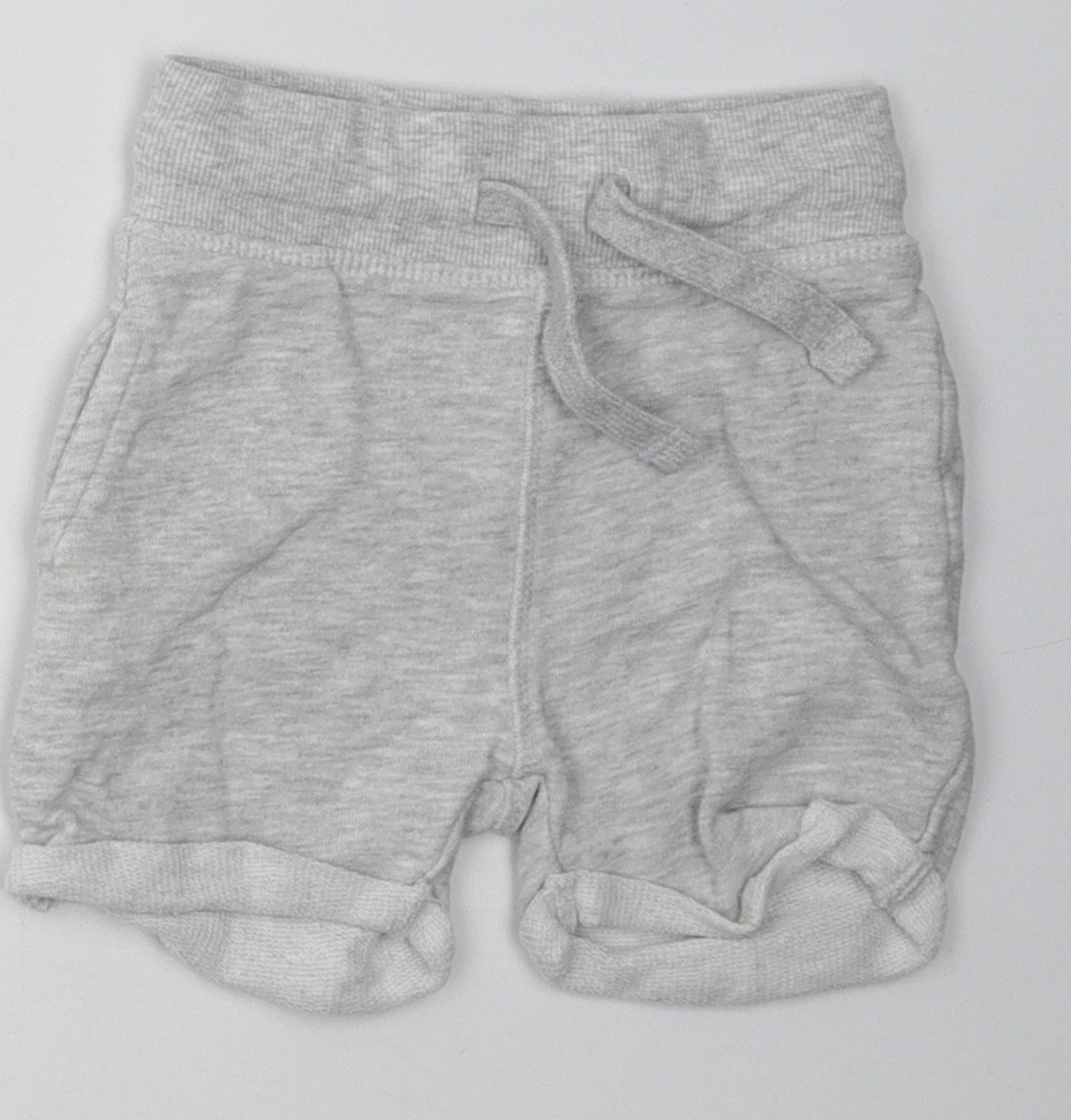 Mini Club Boys Grey  Cotton Shorts Outfit/Set Size 9-12 Months  Tie