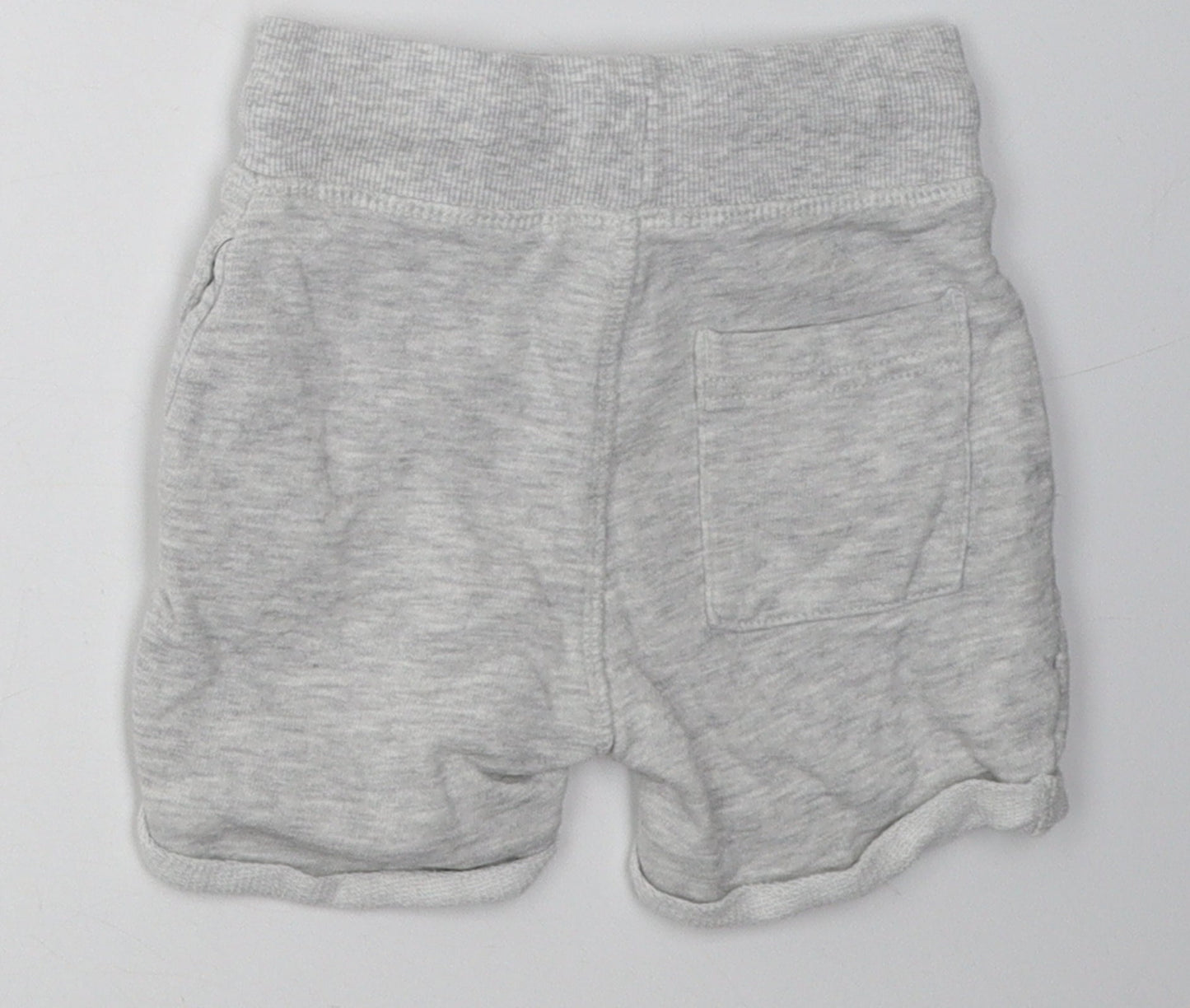Mini Club Boys Grey  Cotton Shorts Outfit/Set Size 9-12 Months  Tie