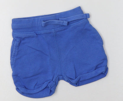 Mini Club Boys Blue  Cotton Shorts Outfit/Set Size 9-12 Months  Tie