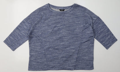 F&F Womens Blue  Polyester Pullover Sweatshirt Size 16  Pullover