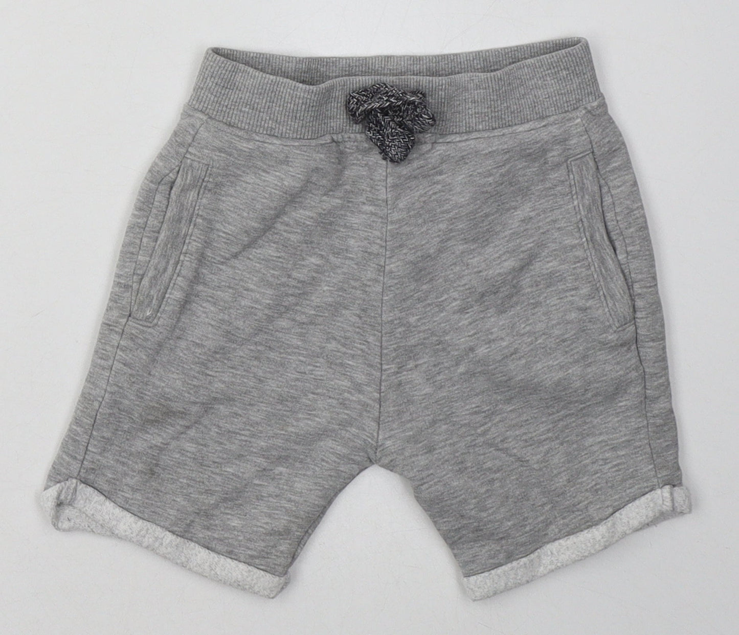 Nutmeg Boys Grey  Cotton Shorts Outfit/Set Size 12-18 Months  Tie