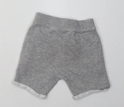 Nutmeg Boys Grey  Cotton Shorts Outfit/Set Size 12-18 Months  Tie
