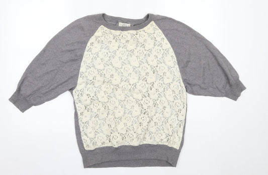 Womens UK Size 6 NEXT Grey Pullover Jumper