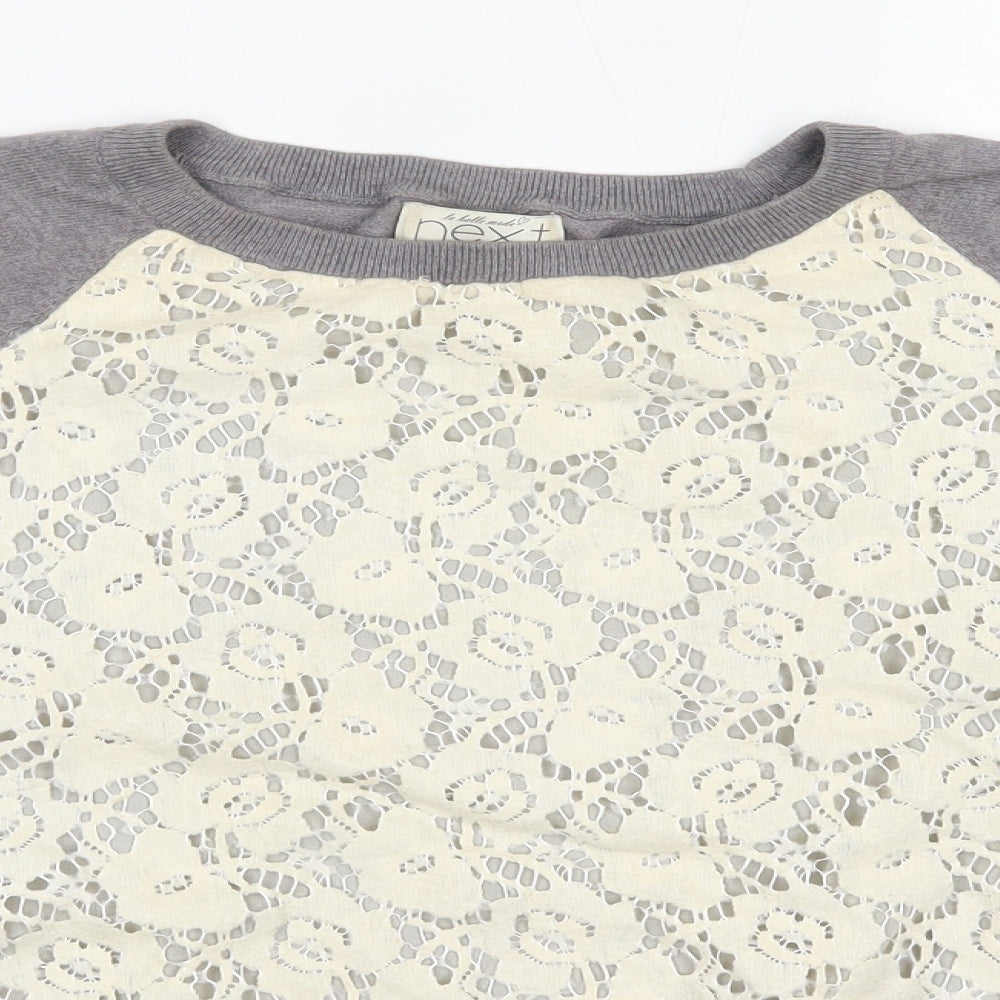 Womens UK Size 6 NEXT Grey Pullover Jumper