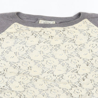 Womens UK Size 6 NEXT Grey Pullover Jumper