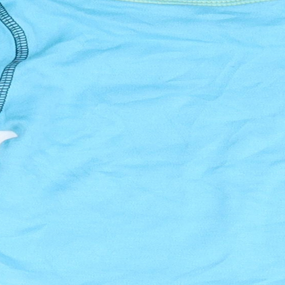 George Baby Blue  100% Cotton Basic Casual Size 3-6 Months Round Neck