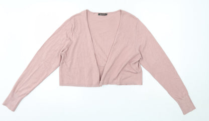 Womens UK Size M Bonmarché Pink Cardigan Jumper