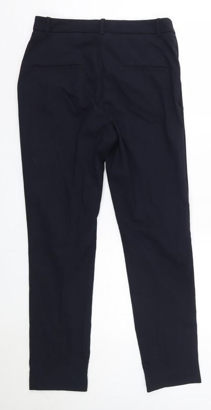 Womens UK Size 10 H&M Regular Fit Dress Pants Blue Trousers