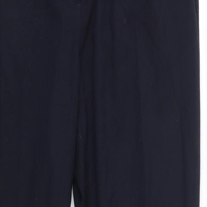 Womens UK Size 10 H&M Regular Fit Dress Pants Blue Trousers