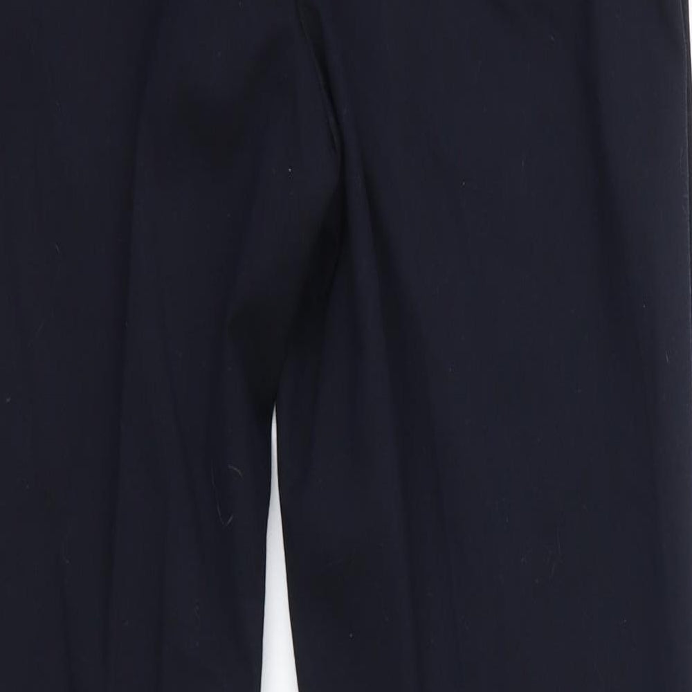 Womens UK Size 10 H&M Regular Fit Dress Pants Blue Trousers