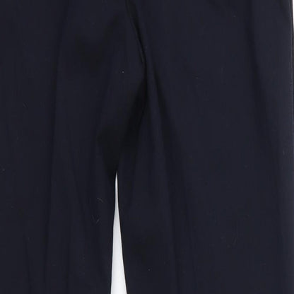 Womens UK Size 10 H&M Regular Fit Dress Pants Blue Trousers