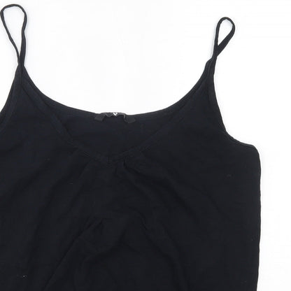 Womens UK Size 14 Very Black Camisole Blouse
