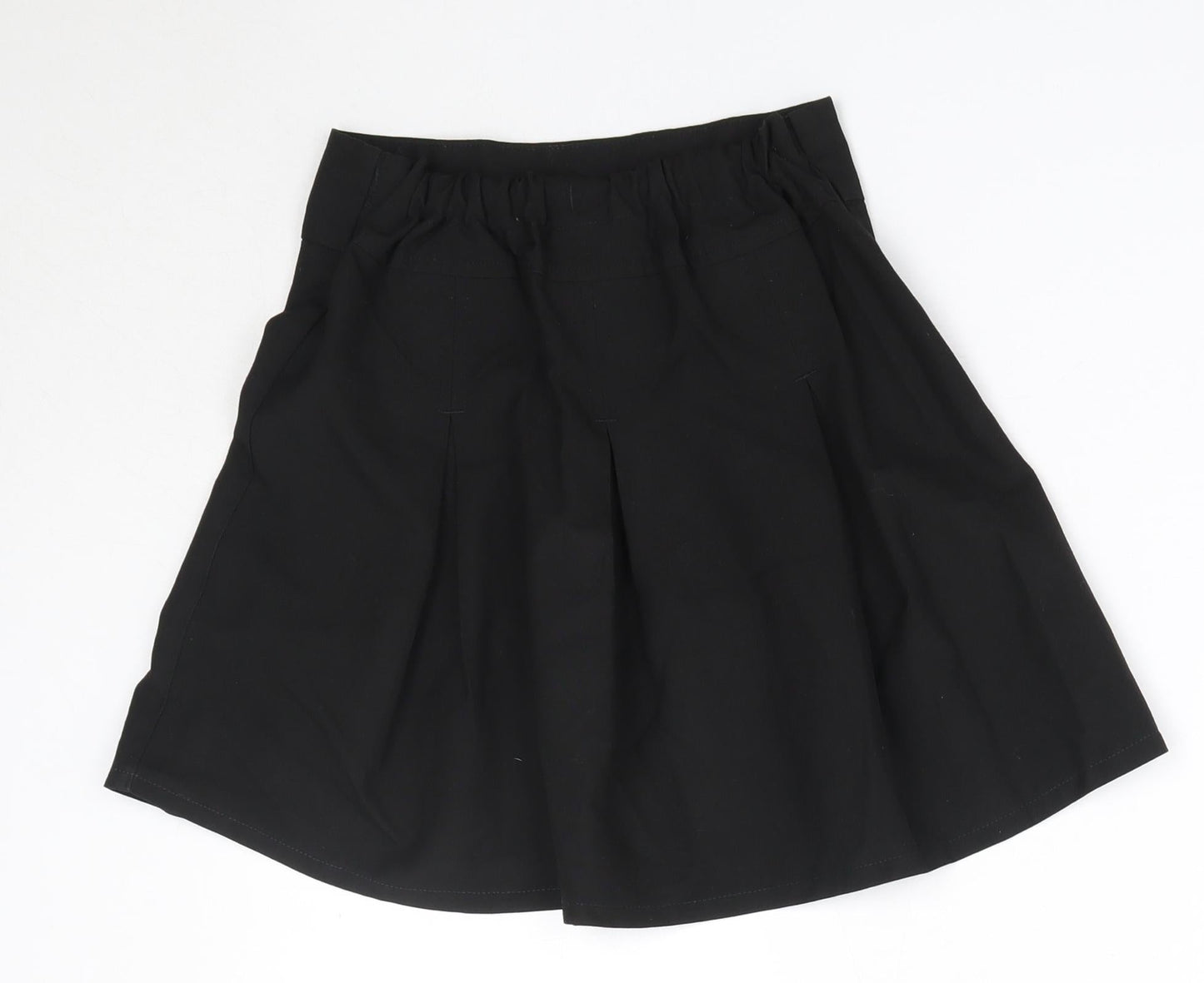 TU Girls Black  Polyester A-Line Skirt Size 7 Years  Regular  - School