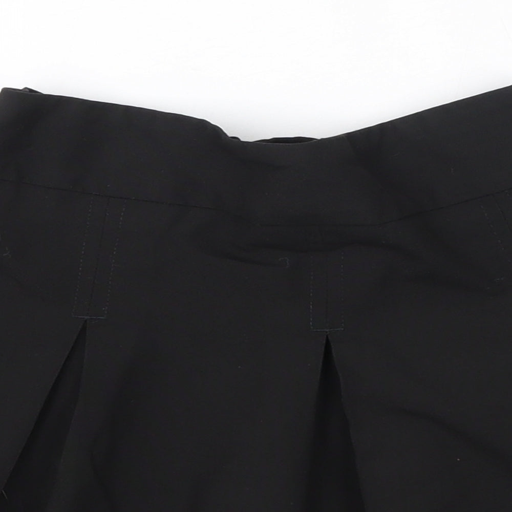 TU Girls Black  Polyester A-Line Skirt Size 7 Years  Regular  - School