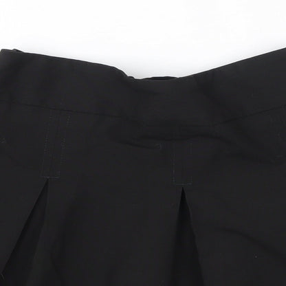TU Girls Black  Polyester A-Line Skirt Size 7 Years  Regular  - School