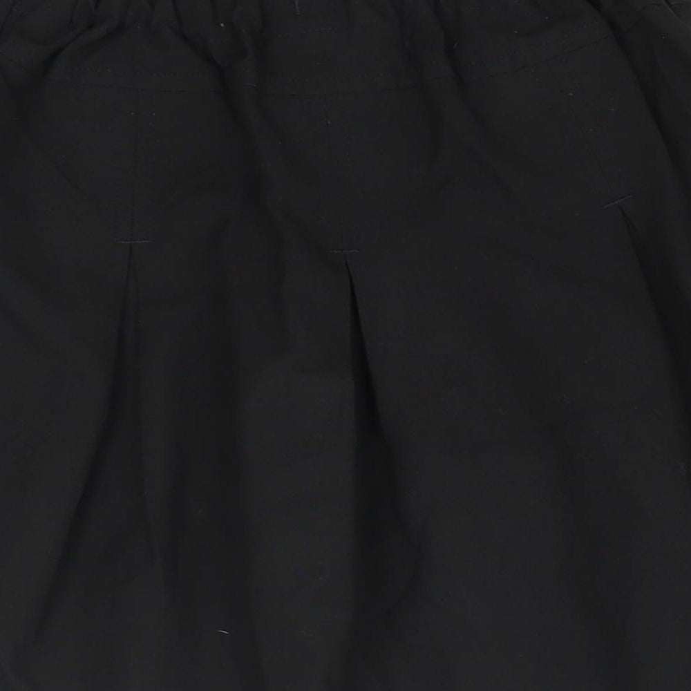 TU Girls Black  Polyester A-Line Skirt Size 7 Years  Regular  - School